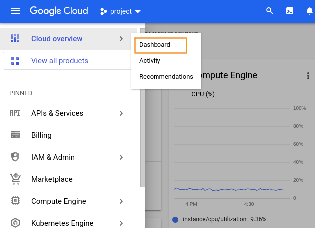 Gitlab Google Menu